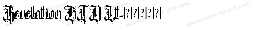 Revelation BTN Lt字体转换